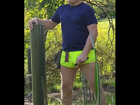 shorts cum dripping orgasm public outdoor
