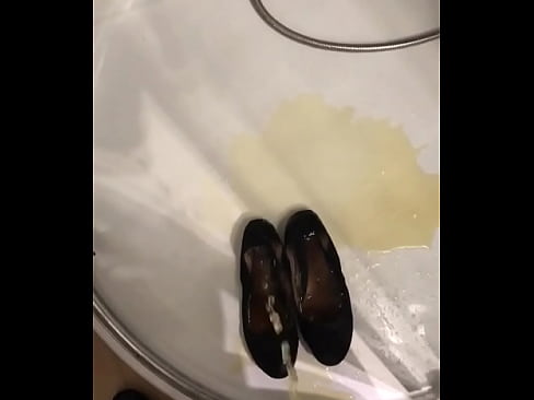 Shoes in bathroom