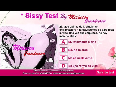"Sissy Test" - bit.ly/SissyTestESPÑ Atrévete a realizarlo aquí