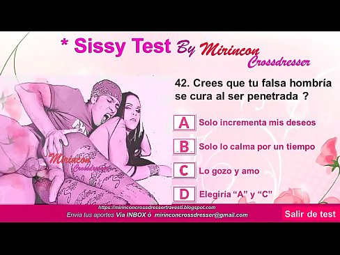"Sissy Test" - bit.ly/SissyTestESPÑ Atrévete a realizarlo aquí