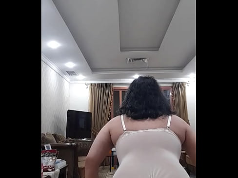 Crossdresser one piece lingerie shake booty