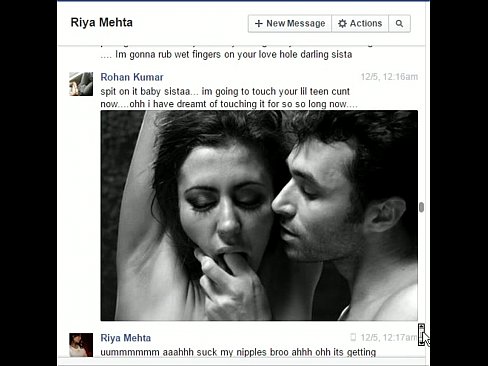 Indian brother rohan fucks sister riya on facebook chat