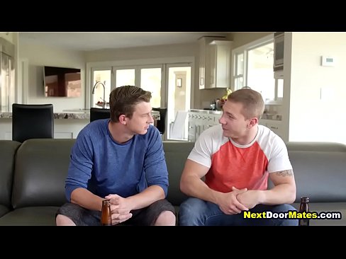 Straight delivery boy's first time gay sex