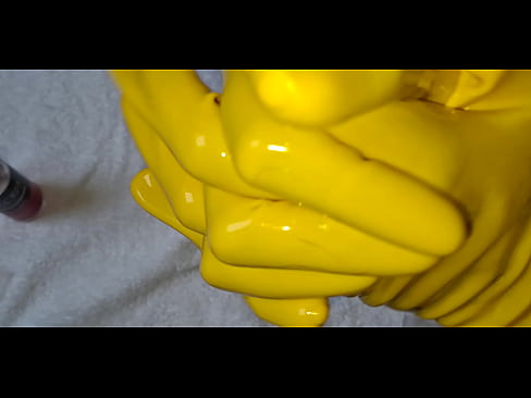 DreamofevolutionVip - Today Latex Gloves from Rubberfashion Yellow / Red /my first whispered words to you