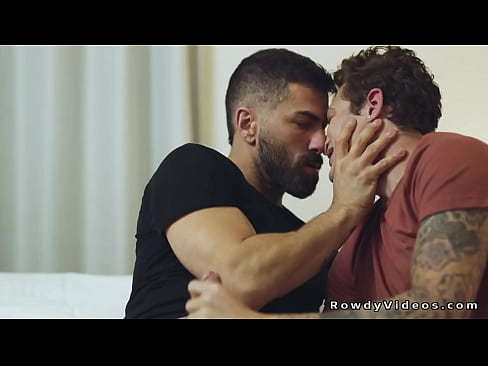 After has been reeleased from prison criminal Adam Ramzi meets his partner Jayden Marcos and gets hot blowjob then anal fucks his tattooed lover