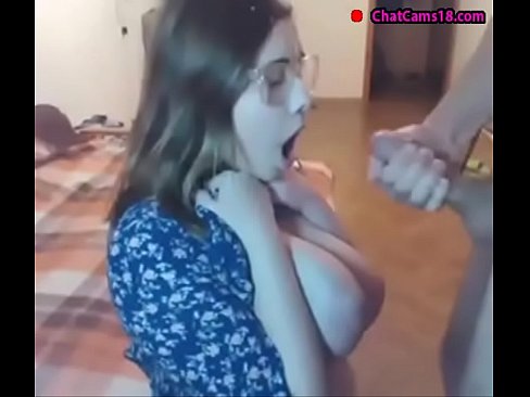 huge boobs teen gets huge facial
