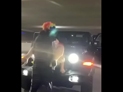 Slut craves Gibby the clown big clown cock
