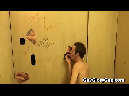 Interracial Gay Gloryhole Dick Sucking Video 09