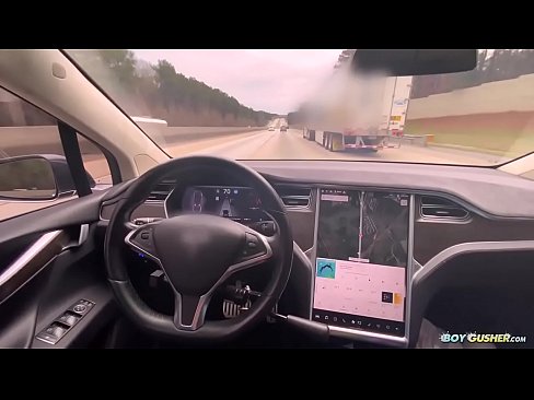 Calhoun fucking James while Tesla is driving itself.