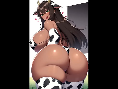women dressed as cows ai compilation