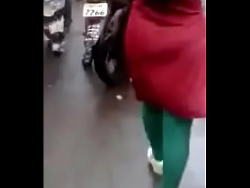 Hubby recorded my video while walking in market
