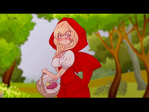 Little Red Riding Hood is against guys spending their sperm, and she fucked this poor guy !Hentai Cartoon !