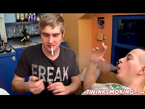 Hot Jerry and twink Timmy Clark smoking and fucking hard