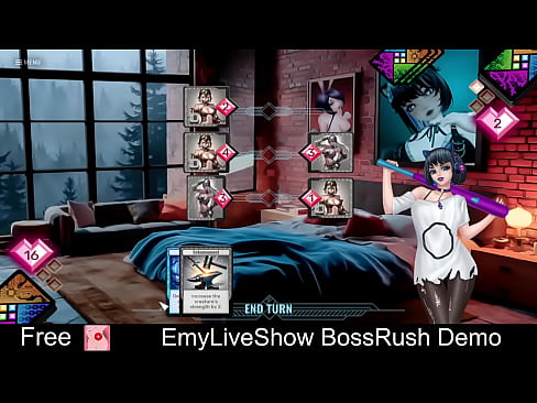 EmyLiveShow: BossRush  (Free Steam Demo Game) Card Game,Adult, bdsm, Erotic, First-Person, Indie, kink, Singleplayer, Vampire