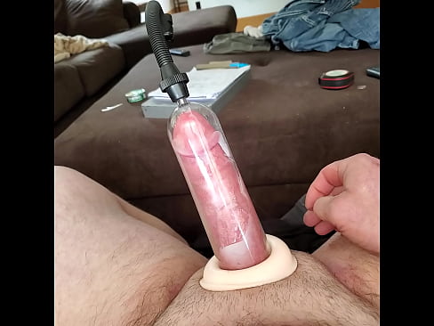 Cuming in my cock pump