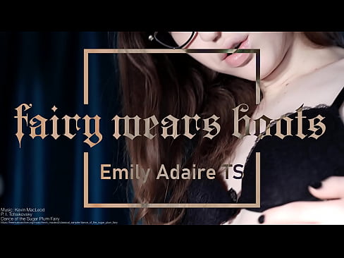 TS in dessous teasing you - Emily Adaire - lingerie trans