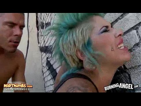 Tattooed Punk Chick Gets Fucked Outdoors
