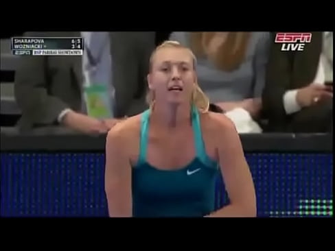 Maria Sharapova dances with a spectator BNP PARIBAS SHOWDOWN 2012