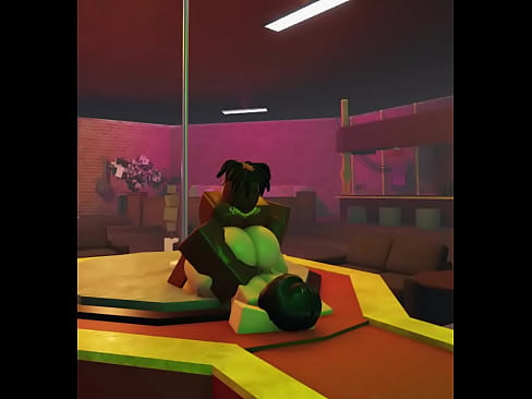 White bitch is getiing fucked on roblox condo, in a strip club