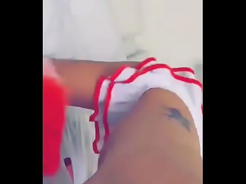 Hot Dressup Girl Touching Her Ass