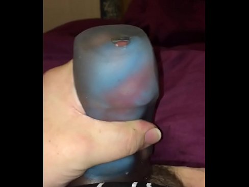 Amateur Fleshlight and cock ring Quickie