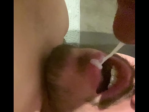 Filling my mouth with cum and swallowing