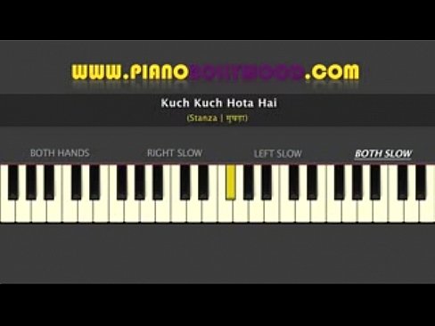Kuch-Kuch-Hota-Hai-Easy-PIANO-TUTORIAL-Stanza-Both-Hands-Slow -