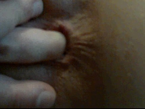 man fingers and winks asshole up close on cam