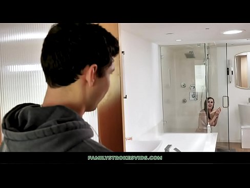 Stepbro Finds StepSister Riding A Sex Toy In The Shower, Has Sex