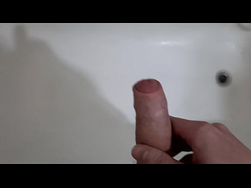 6 inch Cock Masturbation over the Bathtub