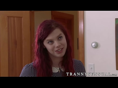 Hot transgender teen Chelsea enjoying Robs big hard cock