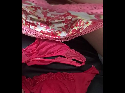 Wearing her dress fucking panties crotch pocket cum on bra victoria secret