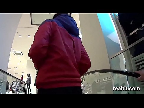 Glamorous czech nympho gets seduced in the mall and poked in pov