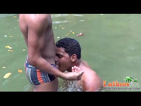 Fun-loving gay Latinos in outdoor anal one-on-one