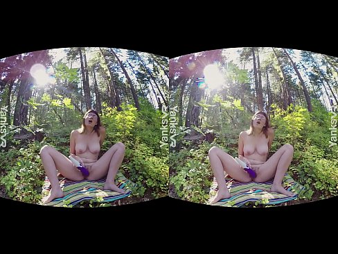 Yanks VR presents Sosha Belle enjoying penetration when she masturbates outdoors