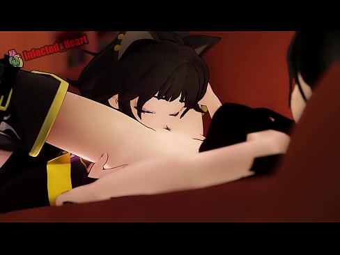 RWBY kali and blakes bonding over sexy times on a lonly night