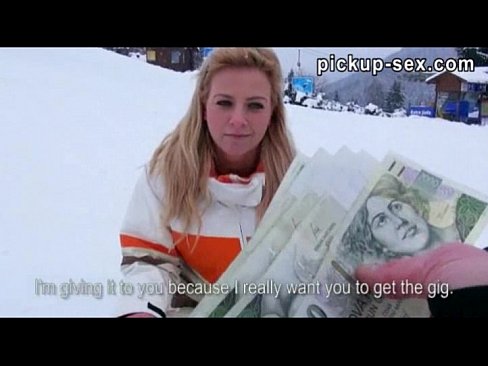 Amateur blonde Czech girl Nathaly Teges pounded for money