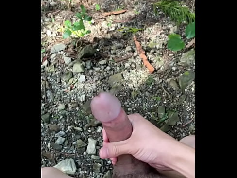 Japanese outdoor jerk off