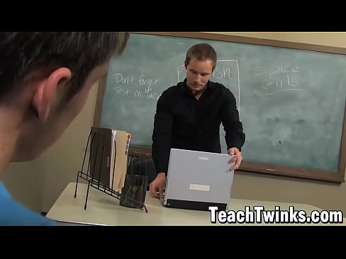 Teacher ass breeds cute student twink