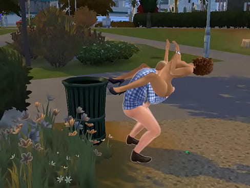 Prostitute fucking outdoors in the park