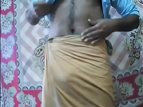 Kerala mallu guy wearing Kavi mundu