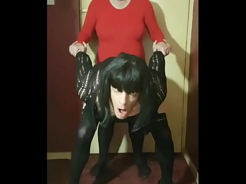 sissy crossdress loves cock bent over