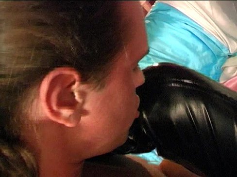 Dirty slut clad in leather fucked