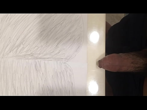 Cum on drawing paper
