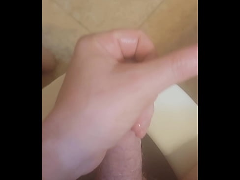 Jacking off in the bathroom