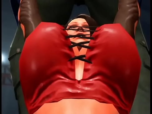 Big 3D boob wrestling