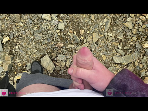 Dickjob and cum at the lake in the mountains!