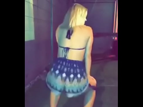Shaking her ass for