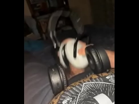 Headphones milking me till I cum