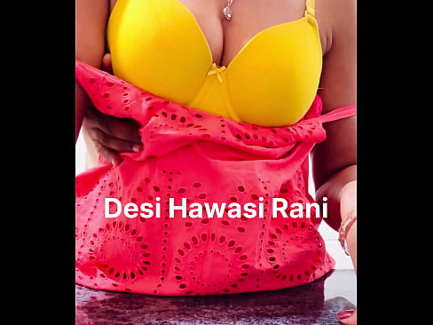 Desi Hawasi Rani and Yellow Bra exposed